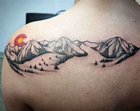 rocky mountain tattoo|drawing of mountains tattoo design.